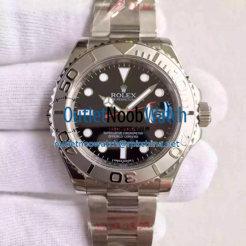 Replica Rolex Yacht-Master 40 116622 JF Stainless Steel Black Dial Swiss 2836-2