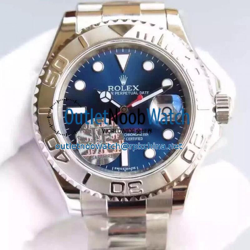 Replica Rolex Yacht-Master 40 116622 JF Stainless Steel Blue Dial Swiss 3135