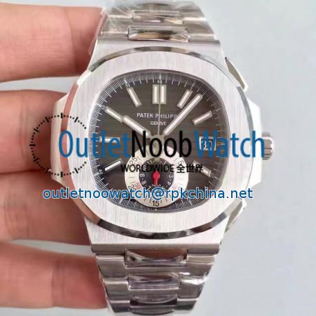 Replica Patek Philippe Nautilus Chronograph 5980 JF Stainless Steel Black Dial Swiss CH28-520C