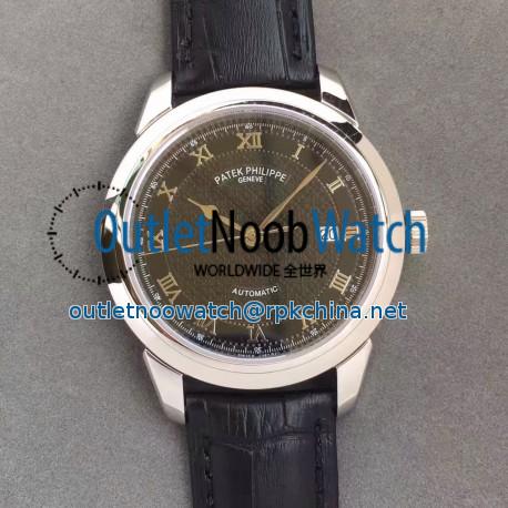 Replica Patek Philippe Calatrava 5296 Stainless Steel Black Dial Swiss 324SC