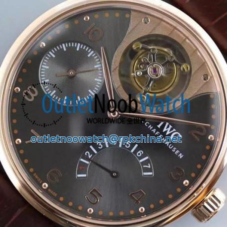 Replica IWC Portuguese Tourbillon Mystery IW504207 Rose Gold Anthracite Dial Swiss 50900