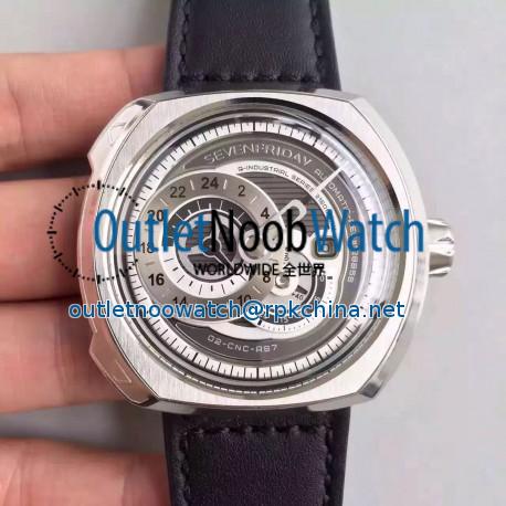 Replica SevenFriday Q-Series Q1/01 Stainless Steel Gray Dial Miyota 8219