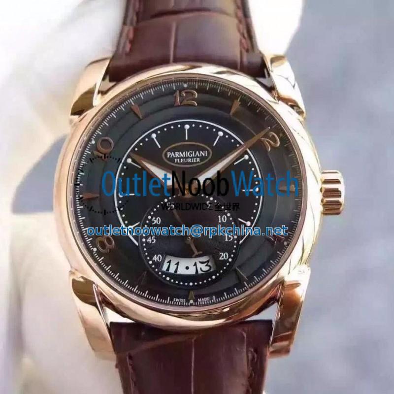 Replica Parmigiani Fleurier Kalpa Tonda PF012506 Rose Gold Black Dial Swiss PF331