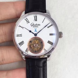 Replica Glashutte Original Senator Meissen Tourbillon 1-94-11-01-01-04 Stainless Steel White Dial Swiss Tourbillon