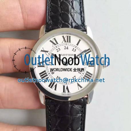 Replica Ronde Solo De Cartier W6700255 36MM K11 Stainless Steel White Dial Swiss Quartz