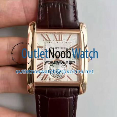 Replica Cartier Tank MC WGTA0014 JF Rose Gold White Dial Swiss 1904MC