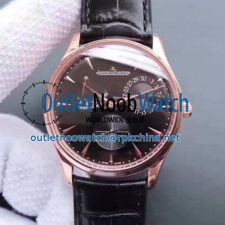 Replica Jaeger-LeCoultre Master Ultra Thin Reserve De Marche 1372520 N Rose Gold Black Dial Swiss Calibre 938