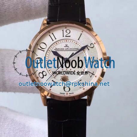 Replica Jaeger-LeCoultre Ladies Rendez-Vous Night & Day 3612420 34MM N Rose Gold White Dial Swiss 898A/1