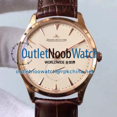 Replica Jaeger-LeCoultre Master Grande Ultra Thin Small Second 1352520 ZF Rose Gold Cream Dial Swiss Calibre 896