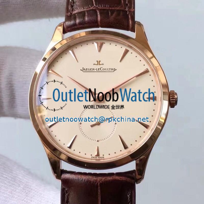 Replica Jaeger-LeCoultre Master Grande Ultra Thin Small Second 1352520 ZF Rose Gold Cream Dial Swiss Calibre 896