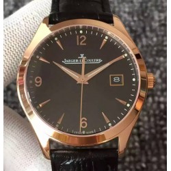 Replica Jaeger-LeCoultre Master Control Date 1542520 Rose Gold Black Dial Swiss Calibre 899