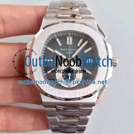 Replica Patek Philippe Nautilus Chronograph 5980 JF Stainless Steel Blue Dial Swiss CH28-520C