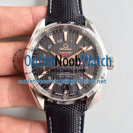 Replica Omega Seamaster Aqua Terra 150M GMT 231.92.43.22.04.001 43MM JH Stainless Steel Black Dial Swiss 8605