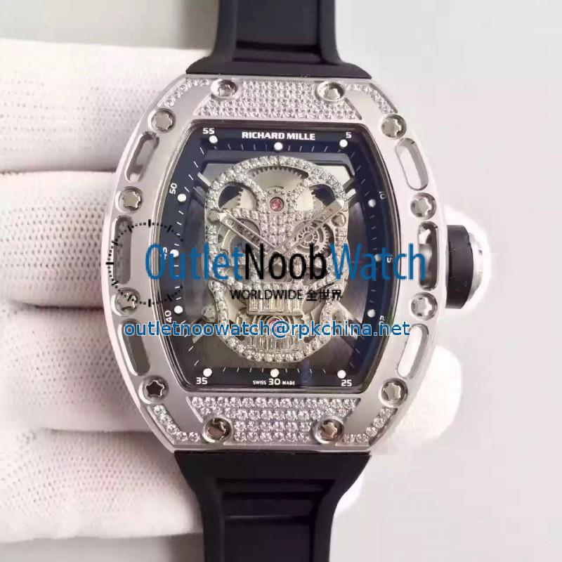 Replica Richard Mille RM052 SF Titanium & Diamond Diamond Skull Dial Swiss M6T51