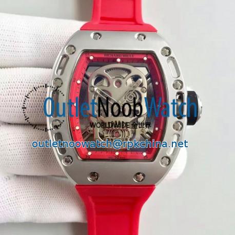 Replica Richard Mille RM052 SF Titanium Skull & Red Dial Swiss M6T51