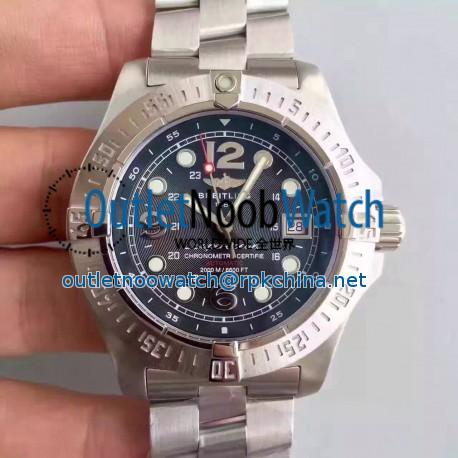 Replica Breitling Superocean Steelfish A1739010-B772-134A N Stainless Steel Black Dial Swiss 2836-2