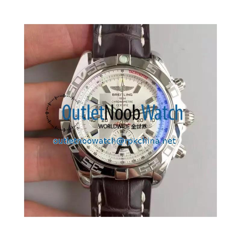 Replica Breitling Chronomat 44 AB011012/G684/739P/A20BA.1 N Stainless Steel White Dial Swiss 7750