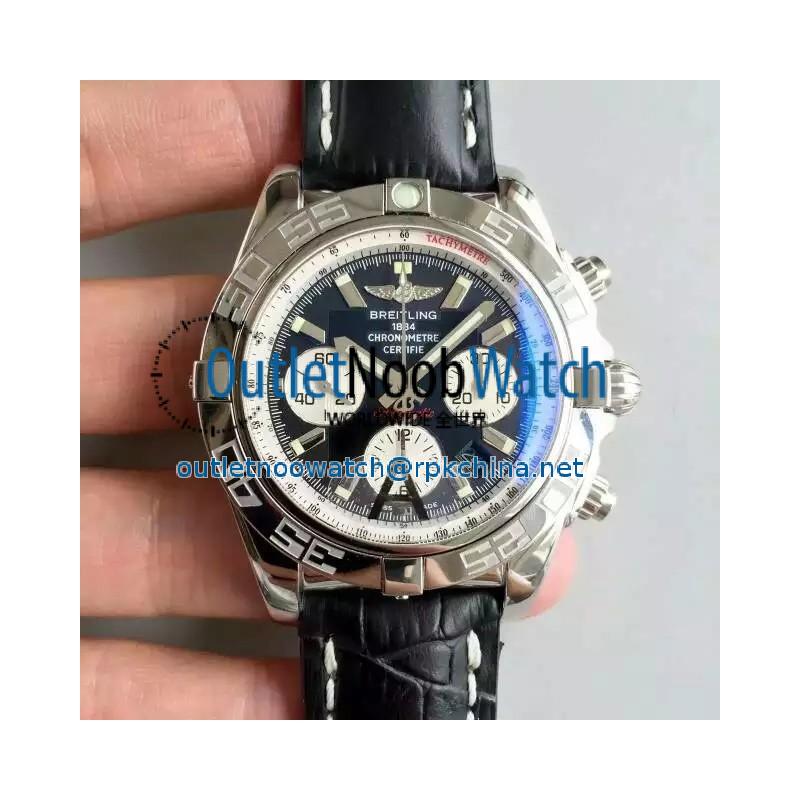 Replica Breitling Chronomat 44 AB011012/B967/435X/A20BA.1 N Stainless Steel Black Dial Swiss 7750