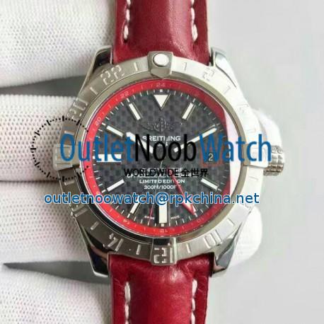 Replica Breitling Avenger II GMT A3239011/BC35/433X/A20BA.1 N Stainless Steel Carbon Fiber Dial Swiss 2836-2