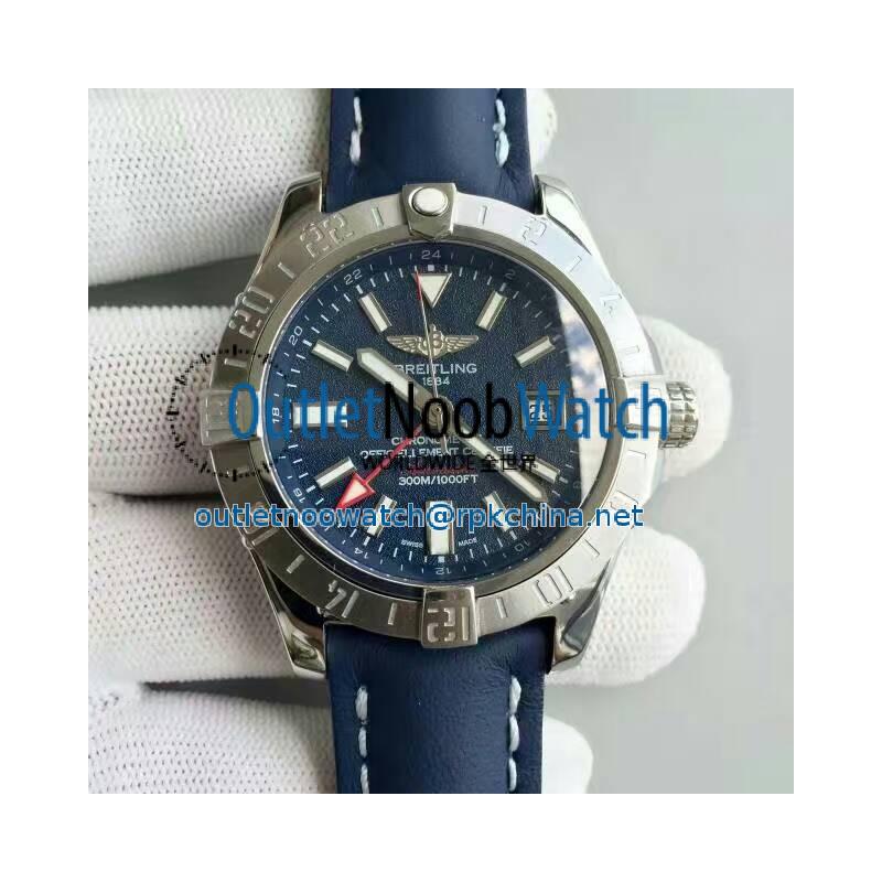 Replica Breitling Avenger II GMT A3239011/C872/105X/A20BA.1 N Stainless Steel Blue Dial Swiss 2836-2