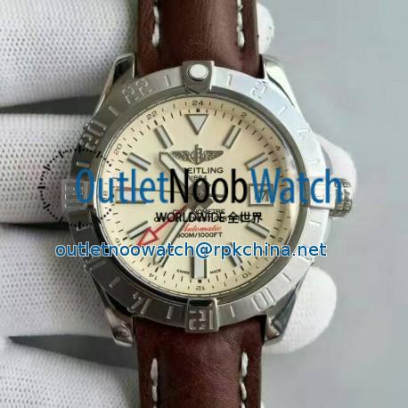 Replica Breitling Avenger II GMT A3239011/G778/437X/A20BA.1 N Stainless Steel White Dial Swiss 2836-2