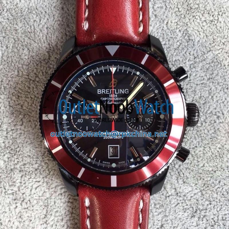 Replica Breitling Superocean Heritage Chronograph M23370D4/BB81 N PVD Black Dial Swiss 7750