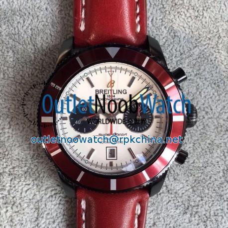 Replica Breitling Superocean Heritage Chronograph M23370D4/BB81 N PVD White Dial Swiss 7750