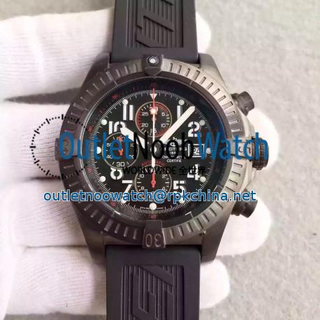 Replica Breitling Super Avenger Limited Edition M13370 N PVD Black Dial Swiss 7750