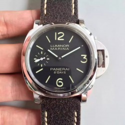 Replica Panerai Luminor Base 8 Days Titanio PAM 562 ZF Stainless Steel Brown Dial Swiss P5000