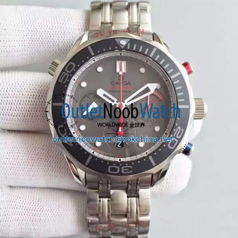 Replica Omega Seamaster Diver 300M Chronograph 212.92.44.50.99.001 N Stainless Steel Grey Dial Swiss 7753