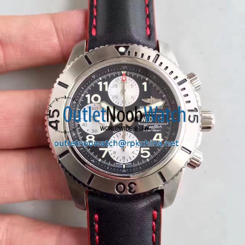 Replica Breitling Superocean Chronograph Steelfish A13341C3/BD19/228X/A20BASA.1 N Stainless Steel Black Dial Swiss 7750