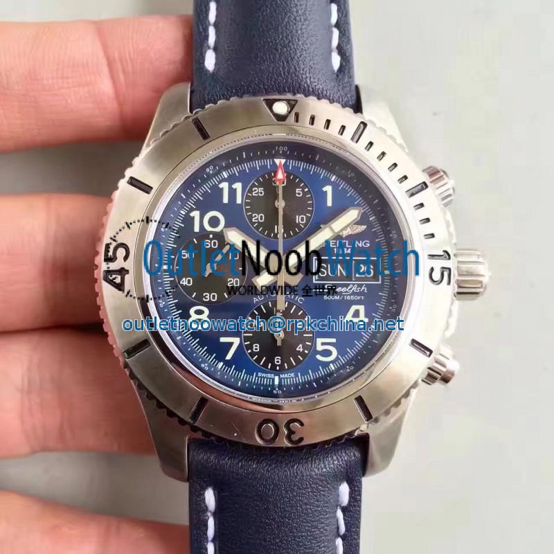 Replica Breitling Superocean Chronograph Steelfish A13341C3/C893/227X/A20BASA.1 N Stainless Steel Blue Dial Swiss 7750