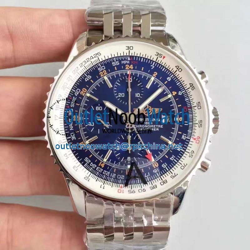 Replica Breitling Navitimer World A2432212/C561-443A JF Stainless Steel Blue Dial Swiss 7750