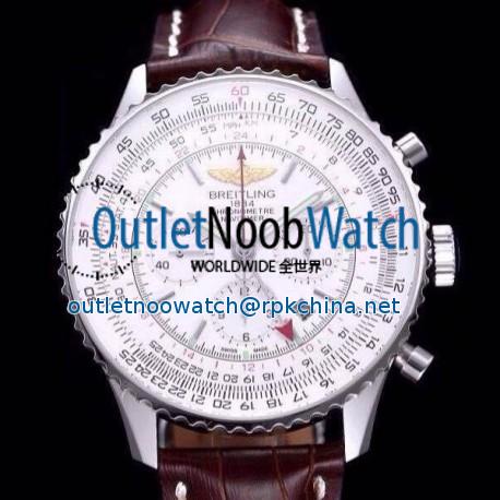 Replica Breitling Navitimer GMT AB044121/G783/756P/A20BA.1 JF Stainless Steel White Dial SWISS 7753