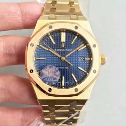 Replica Audemars Piguet Royal Oak 15400 JF Yellow Gold Blue Dial Swiss 3120