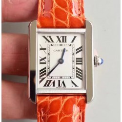 Replica Cartier Tank Solo Ladies W5200003 27MM x 34MM TW Stainless Steel White Dial Swiss Quartz