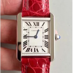 Replica Cartier Tank Solo Ladies W5200003 27MM x 34MM TW Stainless Steel White Dial Swiss Quartz