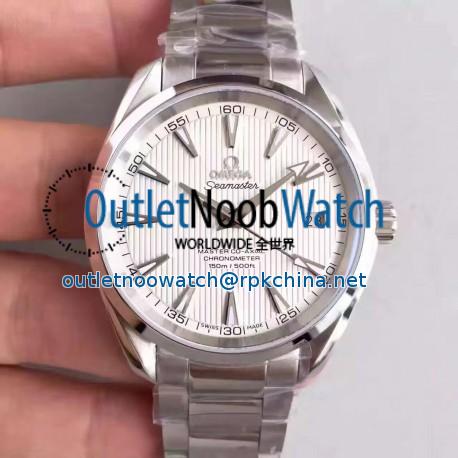 Replica Omega Seamaster Aqua Terra 150M Master Co-Axial 231.10.42.21.02.003 KW Stainless Steel White Dial Swiss 8500