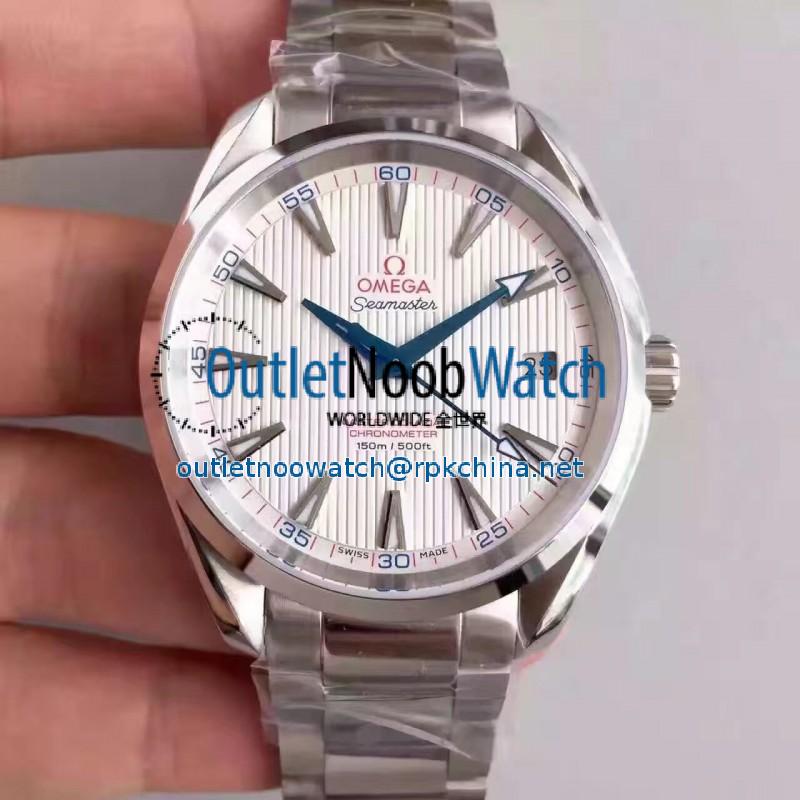 Replica Omega Seamaster Aqua Terra 150M Captain’s Watch Ryder Cup 231.10.42.21.02.002 KW Stainless Steel White Dial Swiss 8500