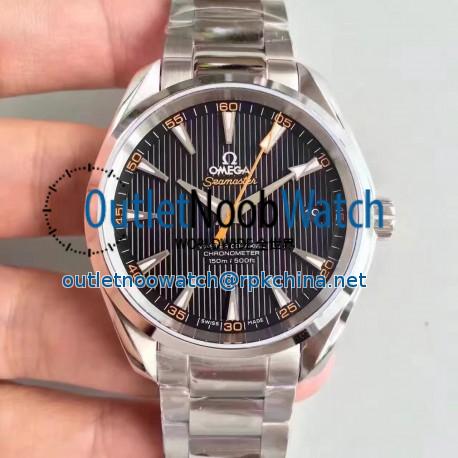 Replica Omega Seamaster Aqua Terra 150M Master Co-Axial 231.12.42.21.01.002 KW Stainless Steel Black Dial Swiss 8500