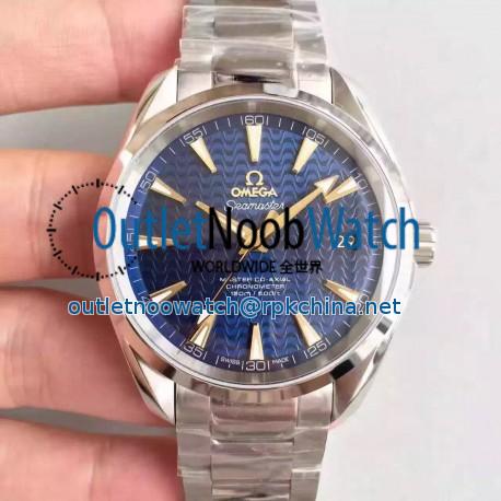 Replica Omega Seamaster Aqua Terra 150M Master Co-Axial 231.10.42.21.03.004 KW Stainless Steel Blue Dial Swiss 8500