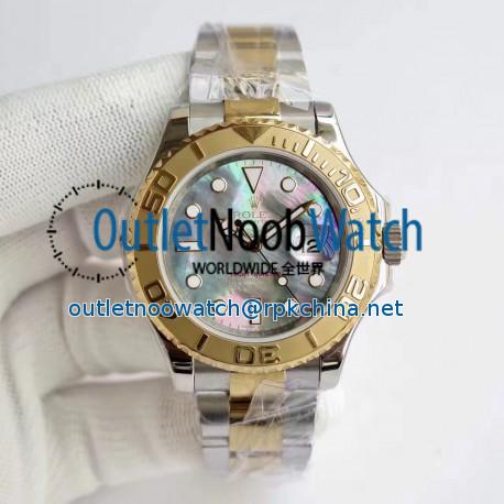 Replica Rolex Yacht-Master 40 116622 JF Stainless Steel & Yellow Gold Blue Mother Of Pearl  Dial Swiss 2836-2