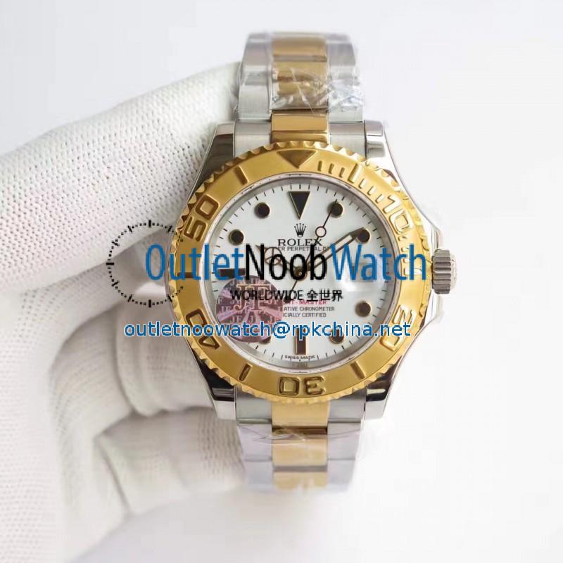 Replica Rolex Yacht-Master 40 116622 JF Stainless Steel & Yellow Gold White Dial Swiss 3135