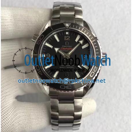 Replica Omega Seamaster Planet Ocean 42MM Stainless Steel Black Dial Swiss 8500