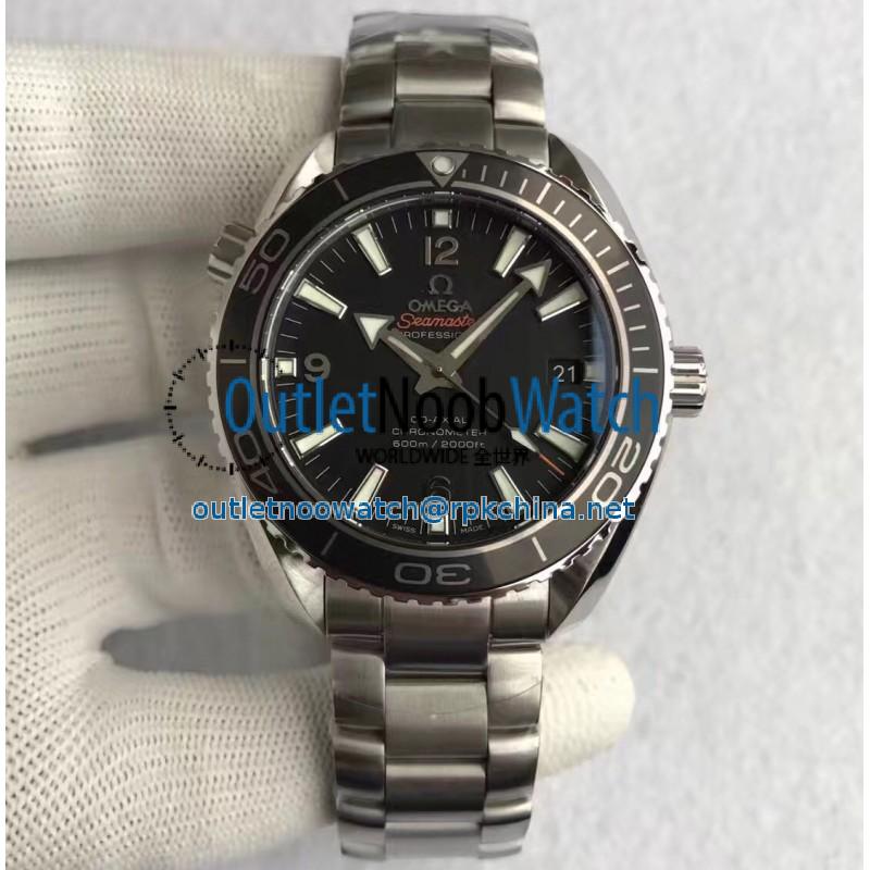 Replica Omega Seamaster Planet Ocean 42MM Stainless Steel Black Dial Swiss 8500