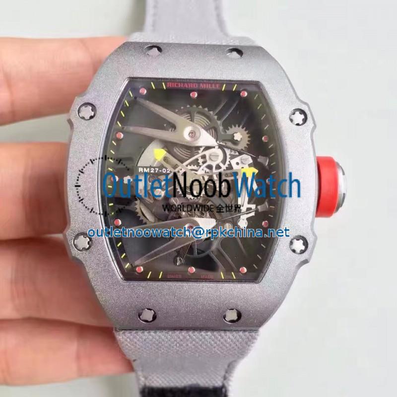 Replica Richard Mille RM27-02 Stainless Steel Black & Skeleton Dial M9015