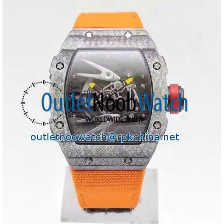 Replica Richard Mille RM27-02 Forged Carbon Black & Skeleton Dial M9015