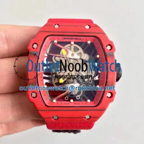 Replica Richard Mille RM27-02 KV Red Forged Carbon Red & Skeleton Dial M9015