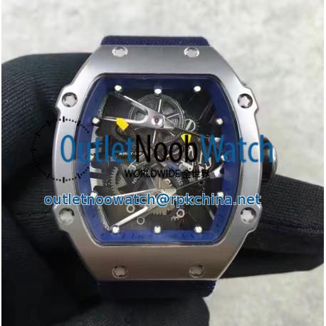 Replica Richard Mille RM27-02 Stainless Steel Blue & Skeleton Dial M9015