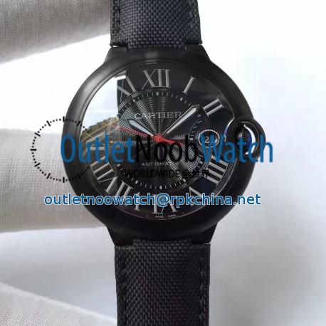 Replica Ballon Bleu De Cartier WSBB0015 42MM V6 PVD Black Dial Swiss 2824-2